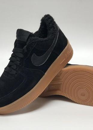 Кроссовки Nike Air Max DeNoir in Black and Anthracite 1 low на меху7 фото
