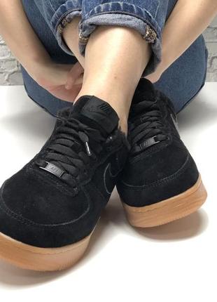 Кроссовки Nike Air Max DeNoir in Black and Anthracite 1 low на меху6 фото