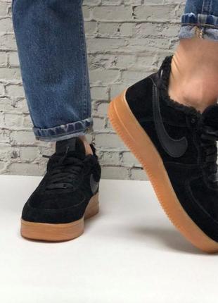 Кроссовки Nike Air Max DeNoir in Black and Anthracite 1 low на меху4 фото