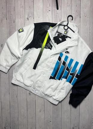 Вінтажна куртка олімпійка nike court challenge1 фото