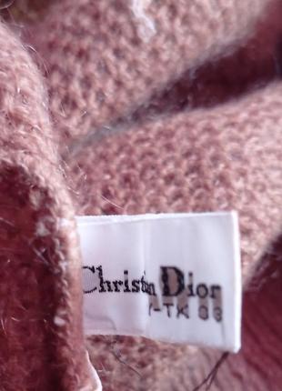 Люкс брендовый винтажный шерстяной джемпер свитерик christian dior pret-a-porter,p.l4 фото