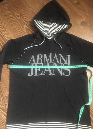 Двухсторонняя худи armani jeans5 фото