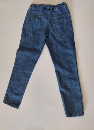 Стильные джинсы с потертостями от disney с микки и минни 5-7 лет3 фото