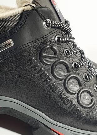 Ecco gore-tex winter sneakers [black]4 фото