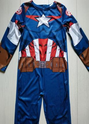 Карнавальный костюм капитана, marvel captain america с маской3 фото