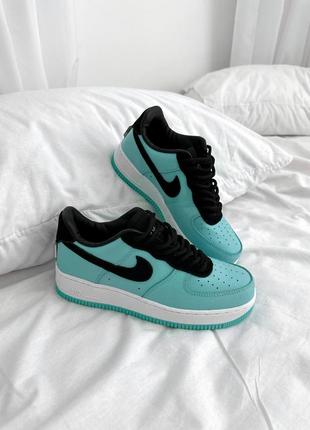 Женские кроссовки nike air force 1 low tiffany blue 37-38-39-404 фото