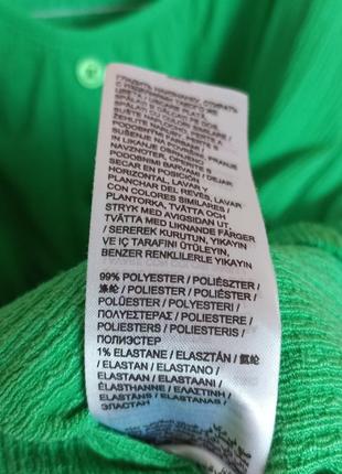 Ярко зеленая блуза, эластичная блузка, блуза-футболка батал 54-56 р.5 фото