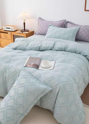 Турецкий комплект постельного белья сатин 100% хлопок постельное белье евро размер 200×230 хлопок3 фото