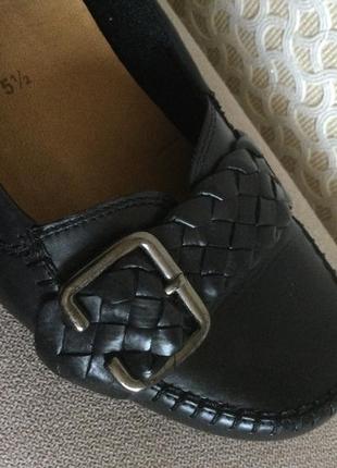 Удобные кожаные туфли-мокасины известного бренда gabor нижняя4 фото