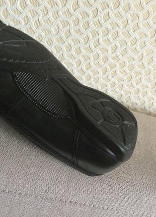 Удобные кожаные туфли-мокасины известного бренда gabor нижняя7 фото