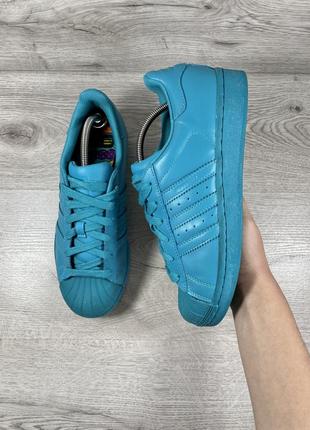 Adidas superstar pw стильні шкіряні кроси2 фото