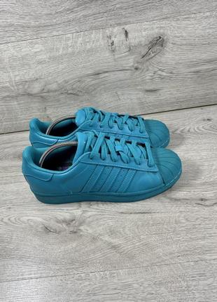 Adidas superstar pw стильні шкіряні кроси5 фото