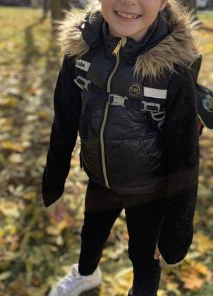 Куртка пуховик на 6 лет michele kors1 фото