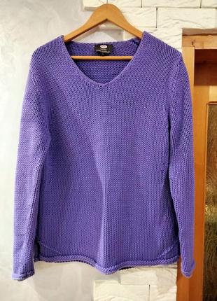 Лиловый свитер,плотная вязка