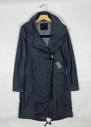 Новий жіночий оверсайз тренч пальто allsaints nia parka denim oversize coat