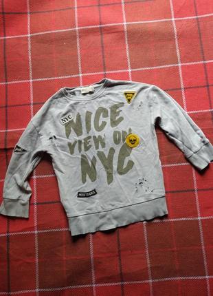 Толстовка детская zara возраст 4 года рост 104