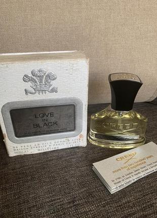 Creed love in black for women millesime vintage 30 мл, оригинал