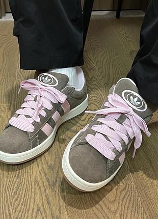 Кроссовки кеди adidas campus 00s dust cargo clear pink hq4569  адидас кампус