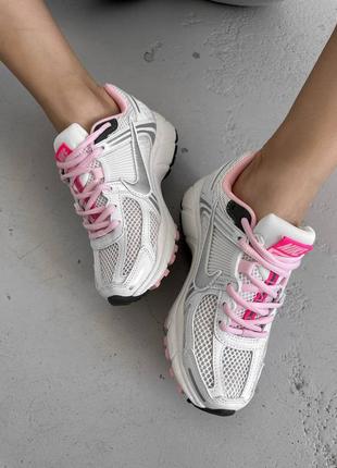 Женские кроссовки nike zoom vomero 5 white pink 36-37-38-396 фото