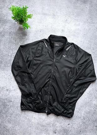 Мужская куртка/ветровка mizuno running jacket! из свежих коллекций!1 фото