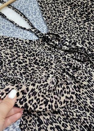 Комбинезон брюками кюлотами в леопардовый принт5 фото
