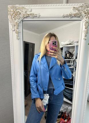 Голубая куртка zara