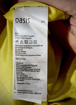 Жовта яскрава сукня від oasis зі стразами , р. s/m7 фото
