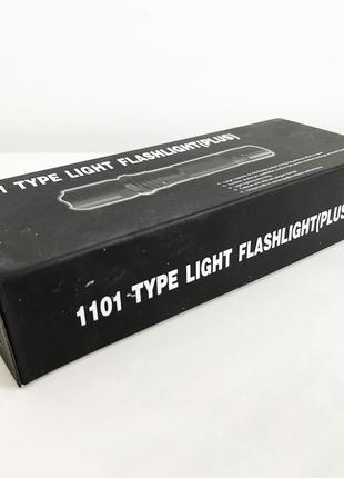 Світлодіодний ліхтар тактичний police bl-1101 зу 220в + чохол, ліхтар ручний тактичний6 фото