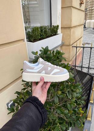 Женские кроссовки new balance ct 302 beige grey / smb2 фото