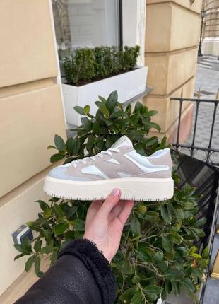 Женские кроссовки new balance ct 302 beige grey / smb3 фото