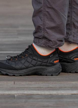 ❄️ зимние кроссовки термо merrell ice cap moc 2 black orange