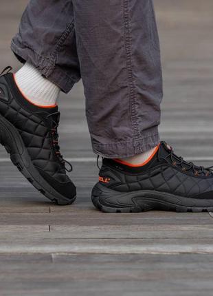 ❄️ зимние кроссовки термо merrell ice cap moc 2 black orange7 фото