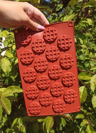 Силиконовая форма для шоколада мармелада желе пудинга вафель2 фото