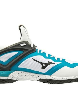 Кросівки чоловік. mizuno wave mirage 3 - белый/черный/синій (44.5) uk10 x1ga1950-85 44.5