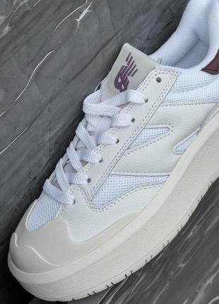 Женские кроссовки new balance ct 302 white brown / smb9 фото