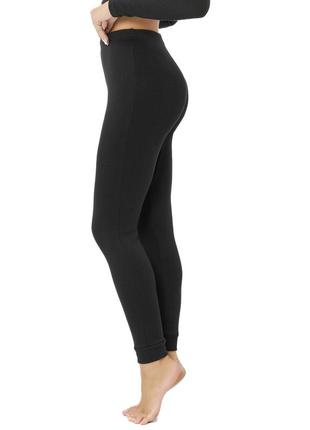 Комплект теплого женского термобелья xs-xxl зимнее черное термобелье повседневное от...