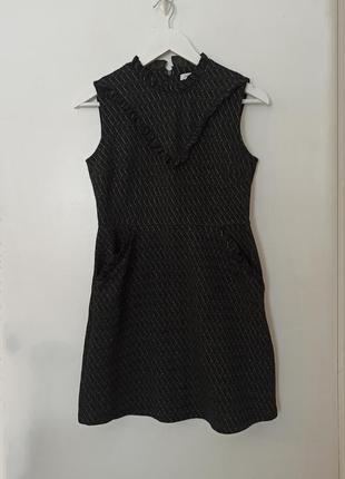 Твидовое платье с карманами5 фото