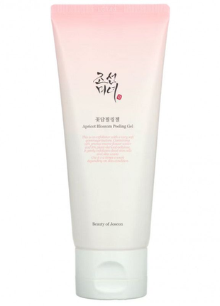 Энзимная пилинг-скатка с абрикосом beauty of joseon apricot blossom peeling gel 100 ml