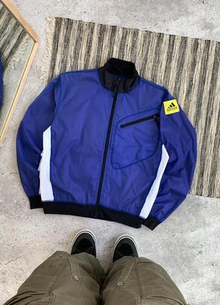 Vintage adidas equipment jacket винтаж мужская куртка ветровка синяя адидас олимпийка оригинал размер м