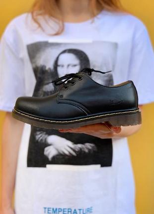Туфлі martens jadon fur черевики лак з хутром