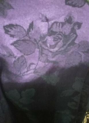 Палантин фиолетового цвета,ткань жаккард8 фото