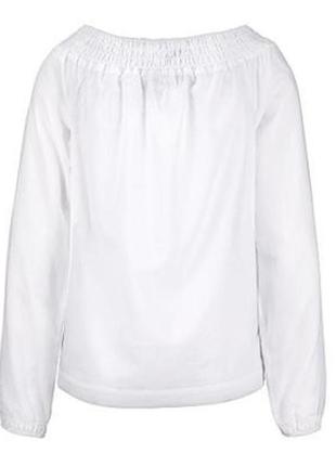Легкая блузка с открытыми плечами от tchibo, р. м, 40\42 евро5 фото