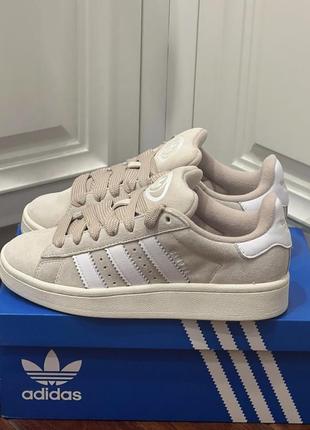 Кросівки кеди adidas campus 00s wonder white адідас кампус бежеві1 фото