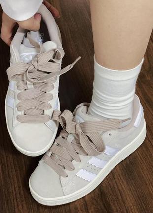 Кросівки кеди adidas campus 00s wonder white адідас кампус бежеві