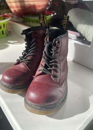 Кожаные сапоги dr. martens1 фото