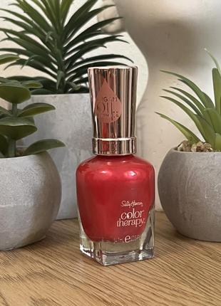 Оригінал лак для нігтів з аргановою олією sally hansen color therapy sheer nail color 250 rosy glow оригинал лак для ногтей