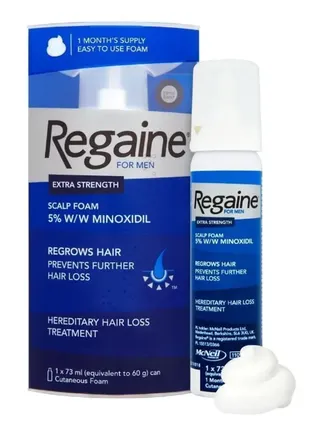 Regaine regrowth minoxidil Миноксидил пена для волос цегипет2 фото