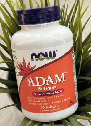 Adam ефективні мультивітаміни для чоловіків, сша, чоловічі вітаміни адам, 90 софтгель1 фото