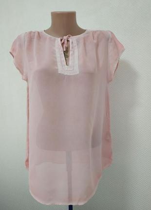 Прозрачная блуза розово-персикового цвета от nile2 фото