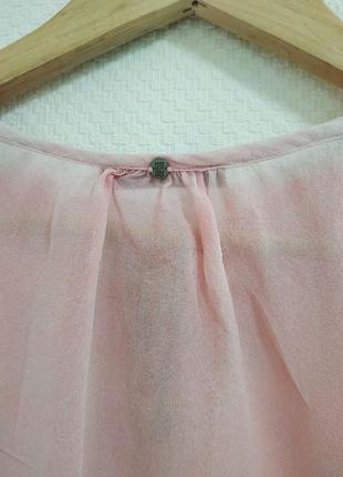 Прозрачная блуза розово-персикового цвета от nile7 фото